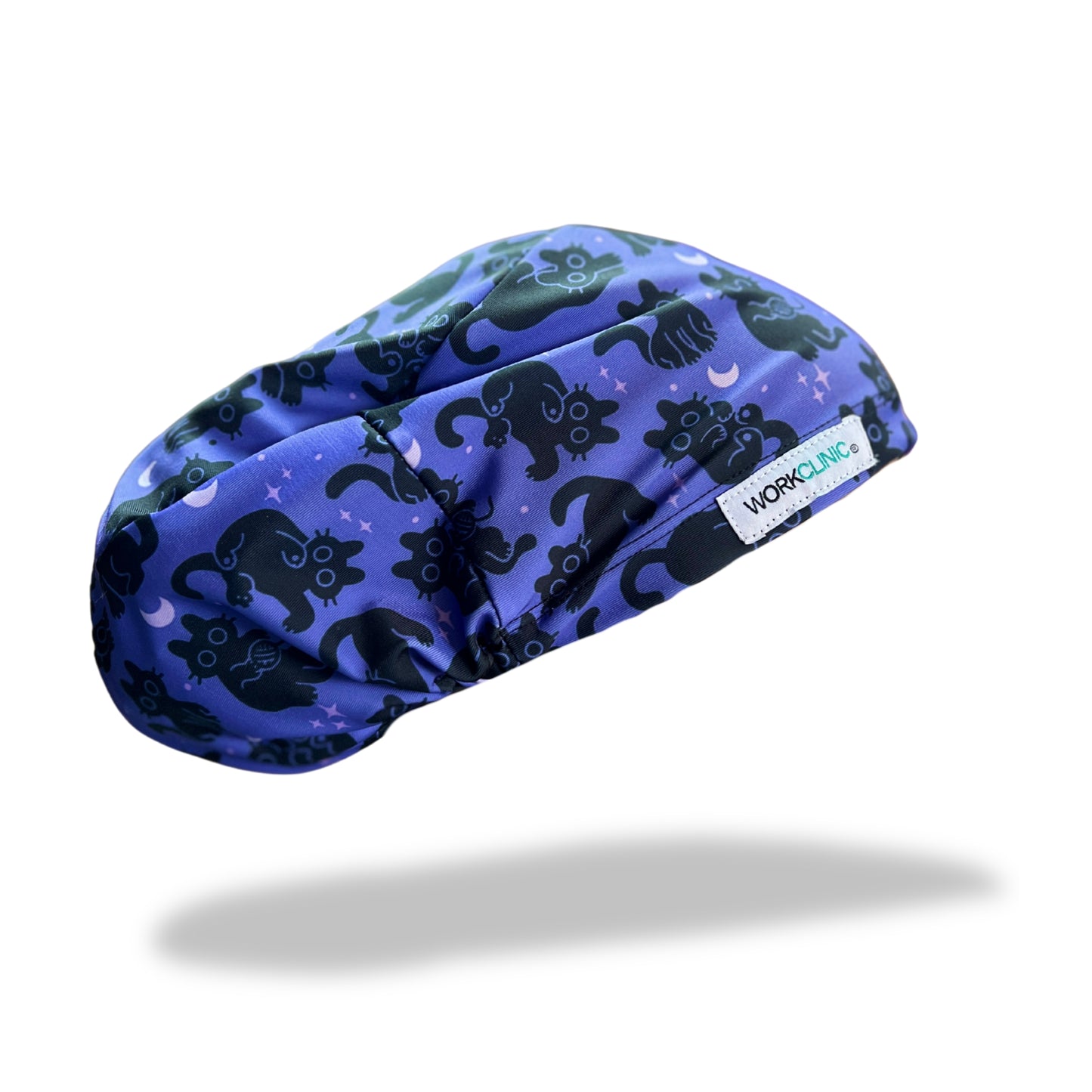 Gorro Clínico / Cofia Mujer Lycra Gatitos Negros