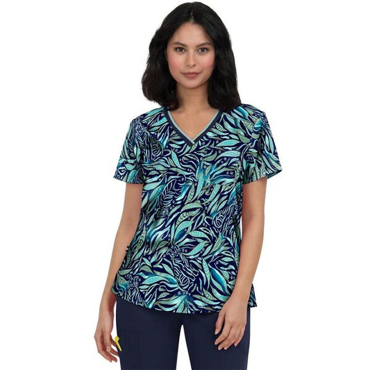 Polera Clínica Mujer Estampada 1108PR TLY Koi