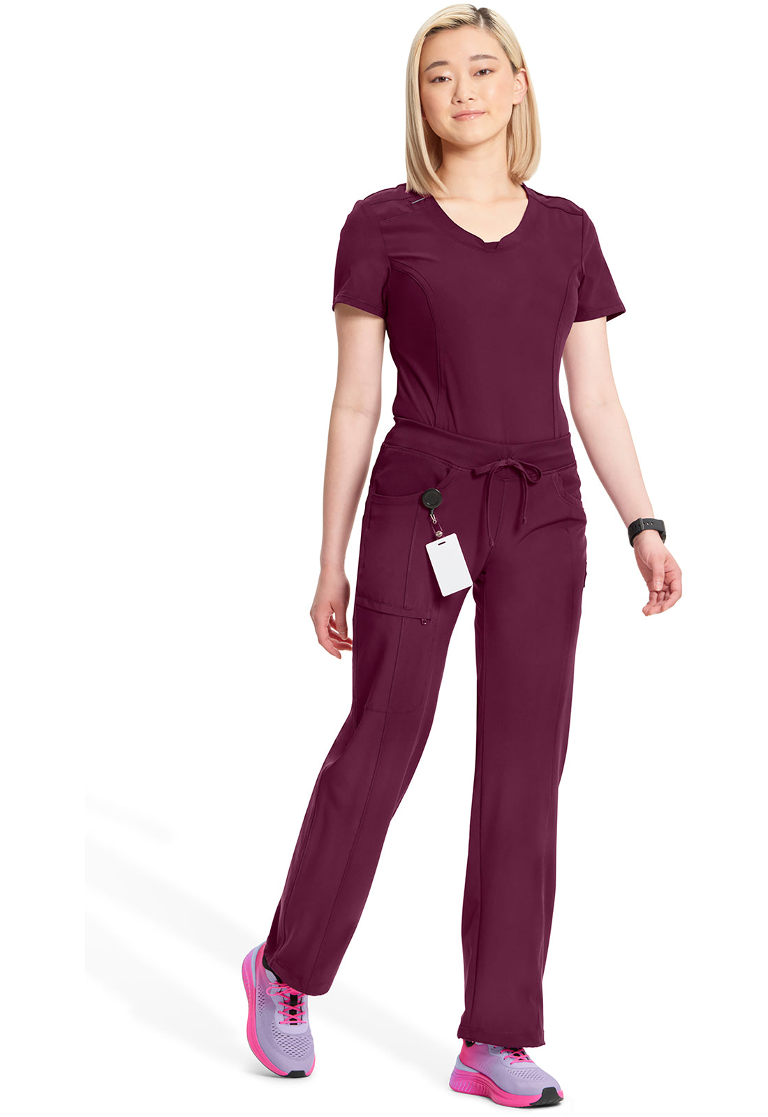 Pantalón Clínico Mujer 1123A Burdeo WNPS Cherokee Infinity Legacy