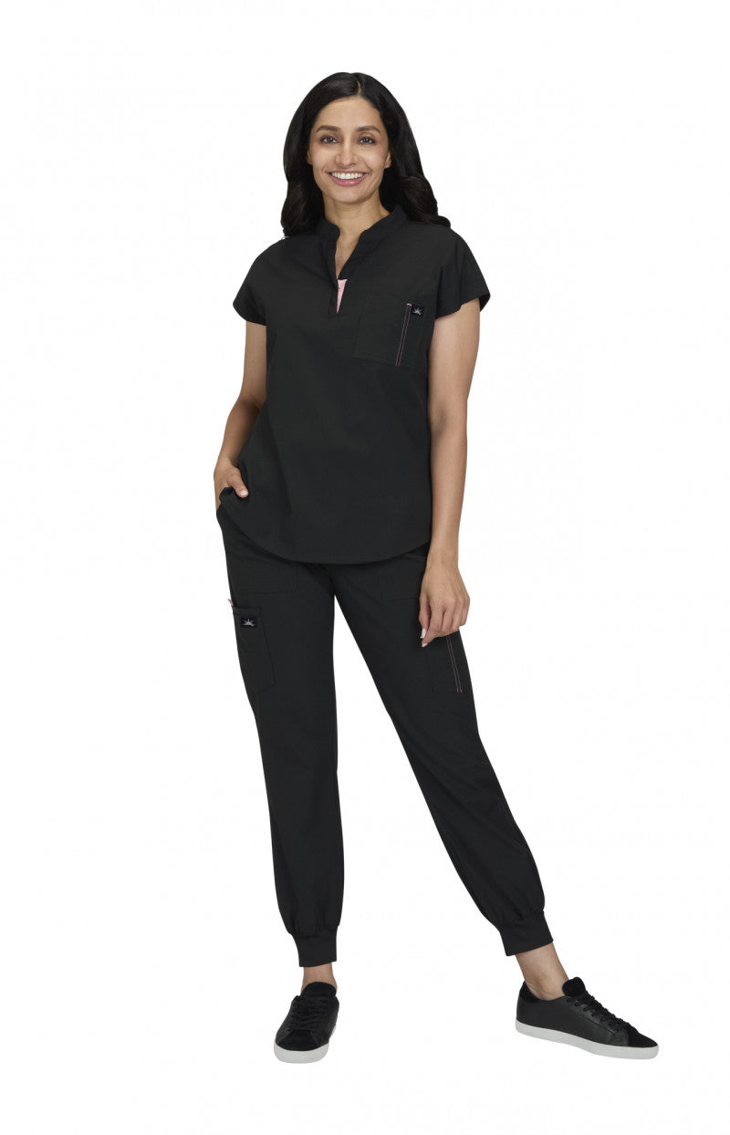 Top Clínico Mujer 1131-02 Negro Solís x Koi Catrin