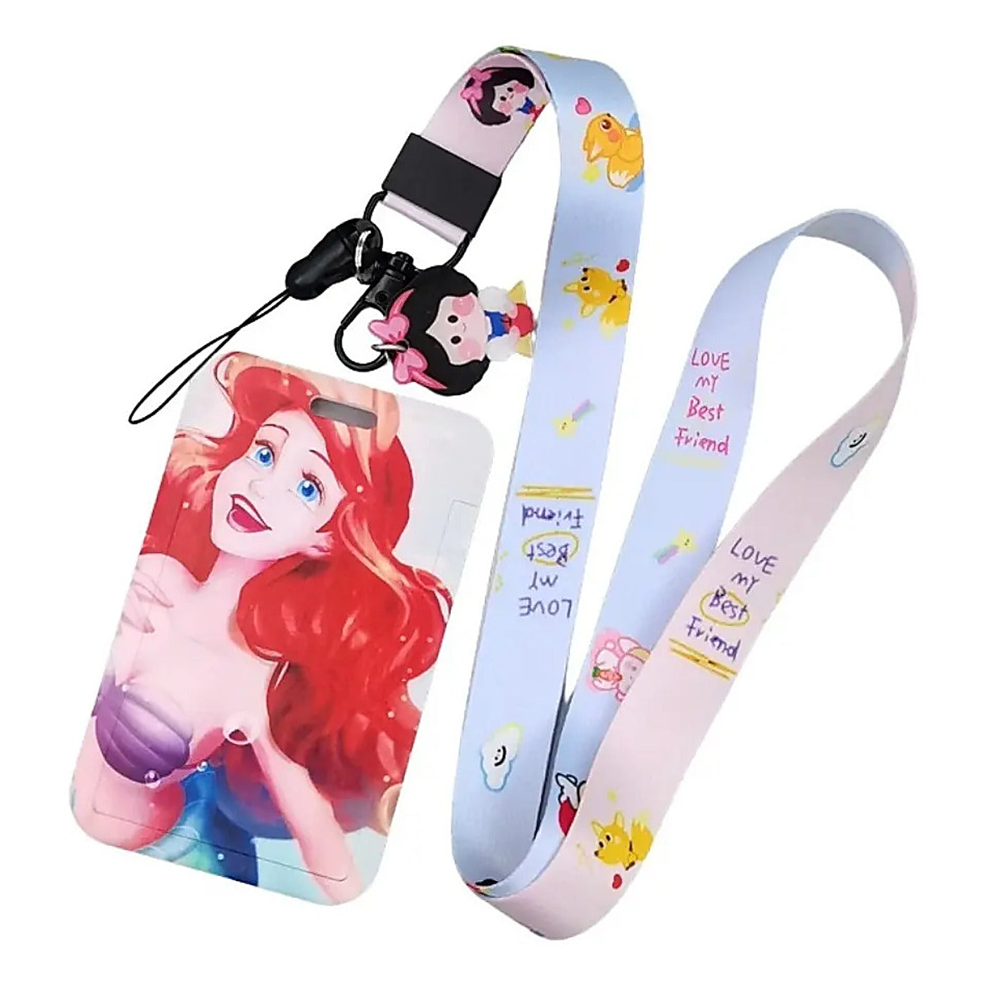 Porta Credencial con Lanyard Sirenita Ariel