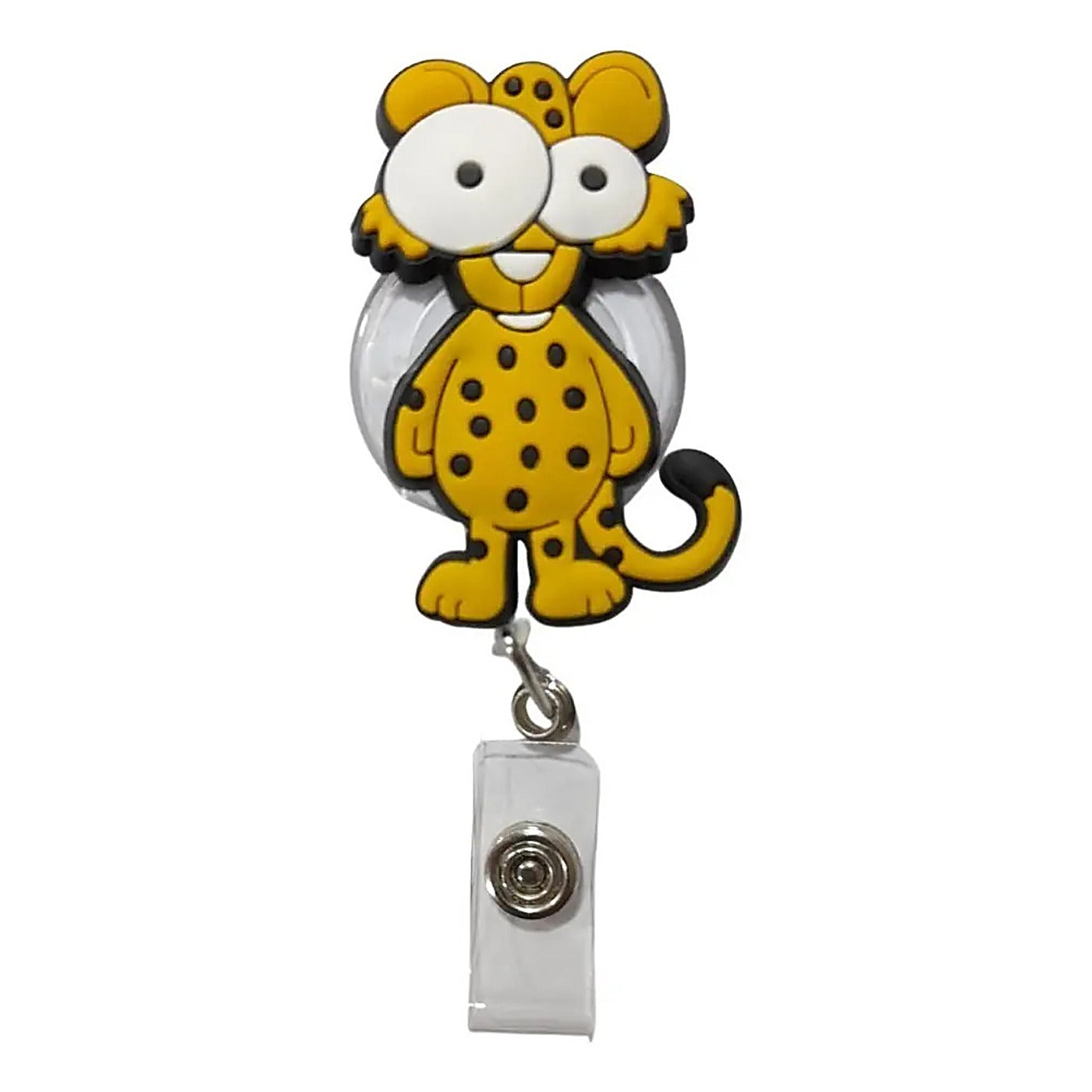 Porta Credencial con Yoyo Retractil Leopardo