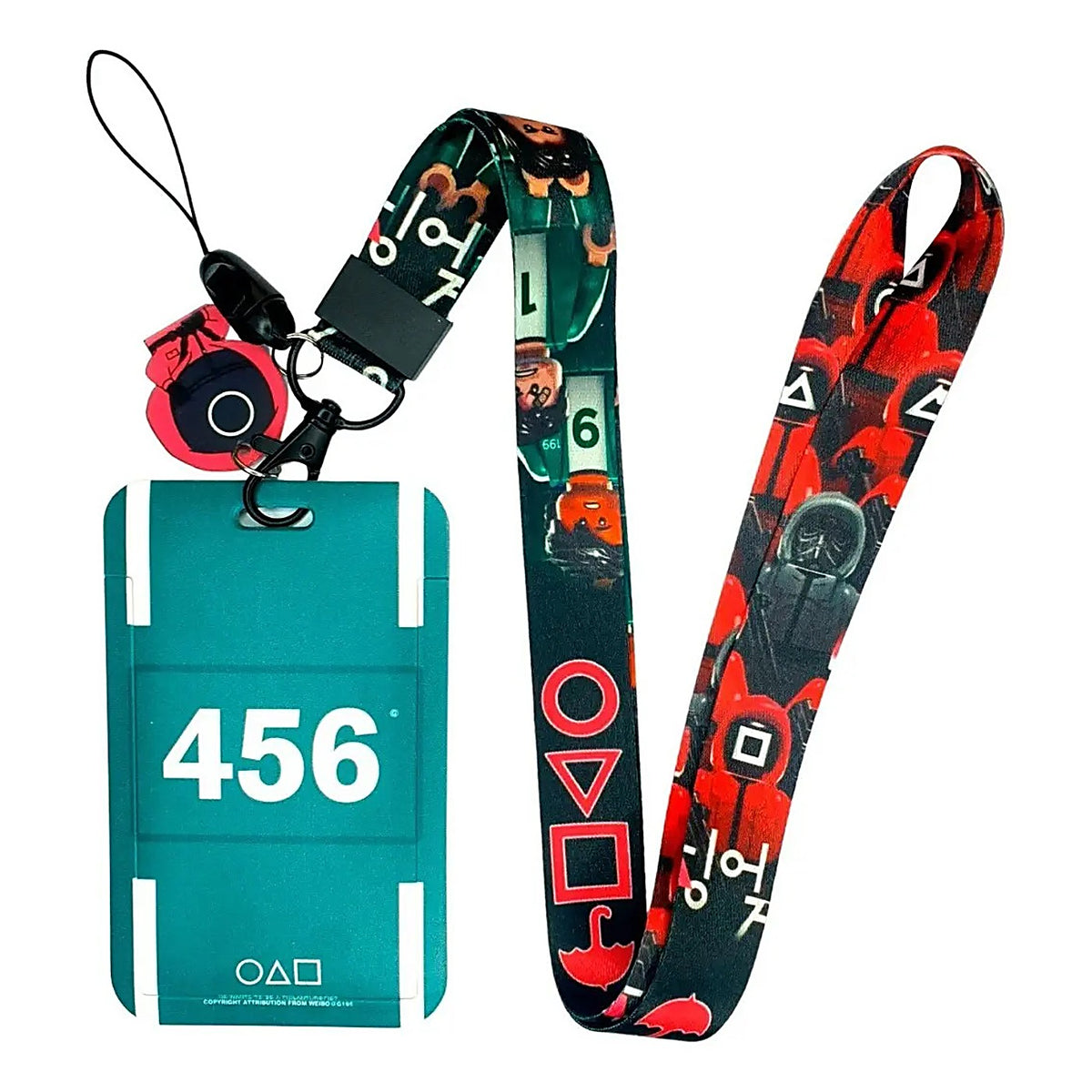 Porta Credencial con Lanyard Juego Del Calamar 456