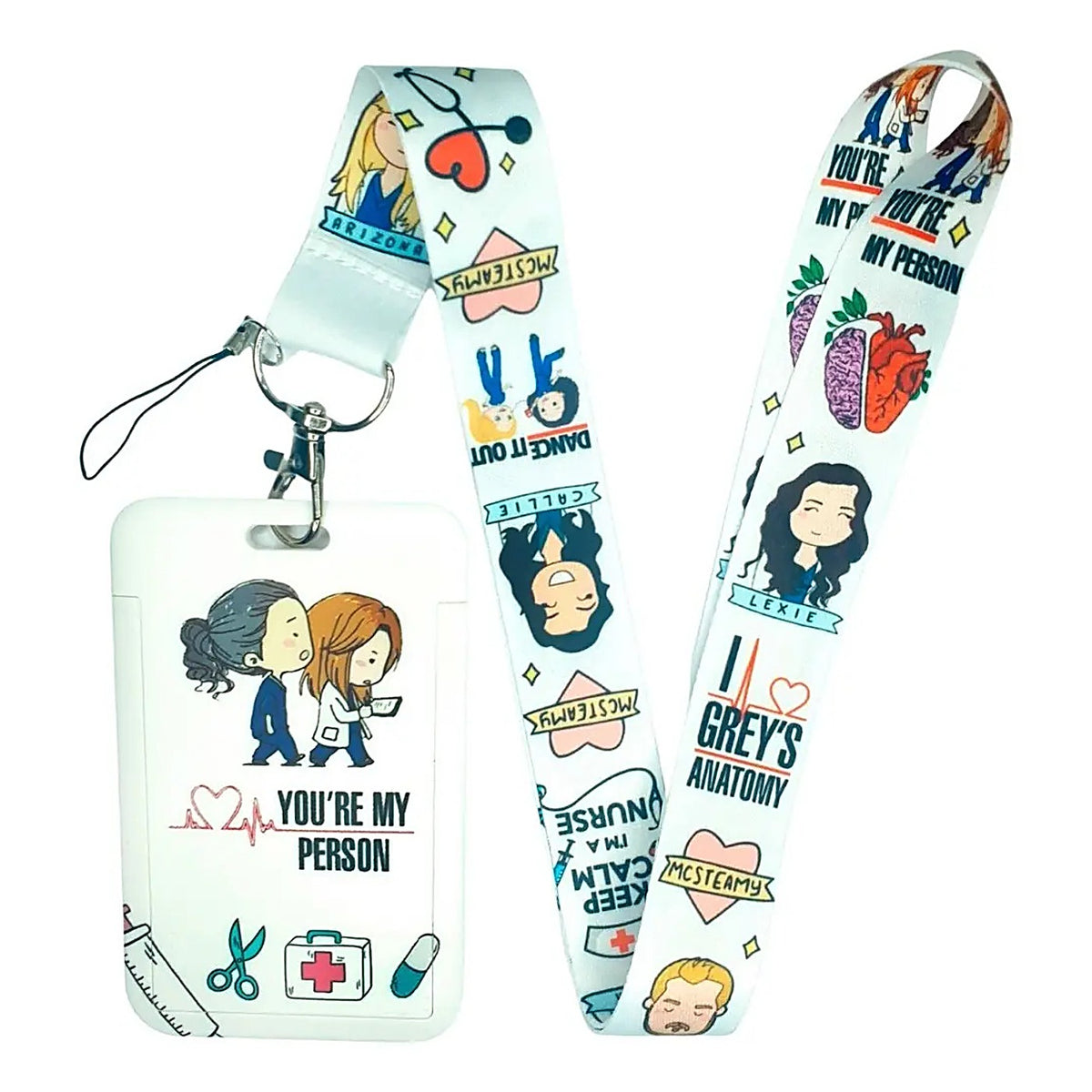 Porta Credencial con Lanyard Greys Anatomy Amigas