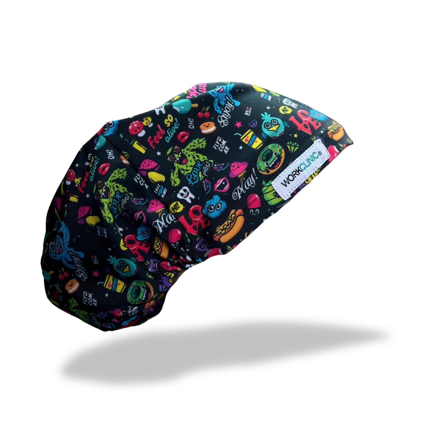 Gorro Clínico / Cofia Mujer Lycra Good Luck Negro