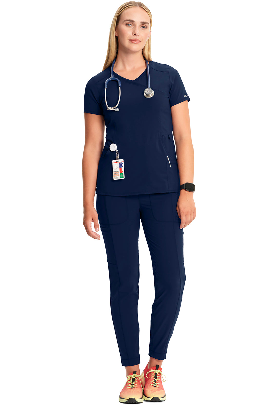 Polera Clínica Mujer 2625a Azul Marino Navy Cherokee Infinity Legacy