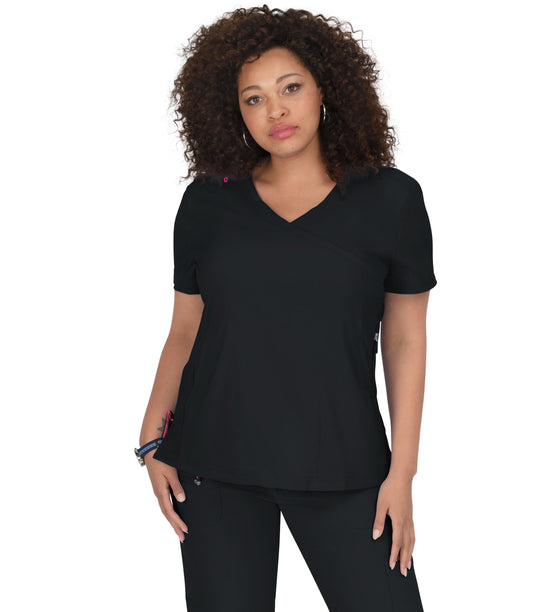 Polera Clínica Mujer Negro 316-002 Koi Lite