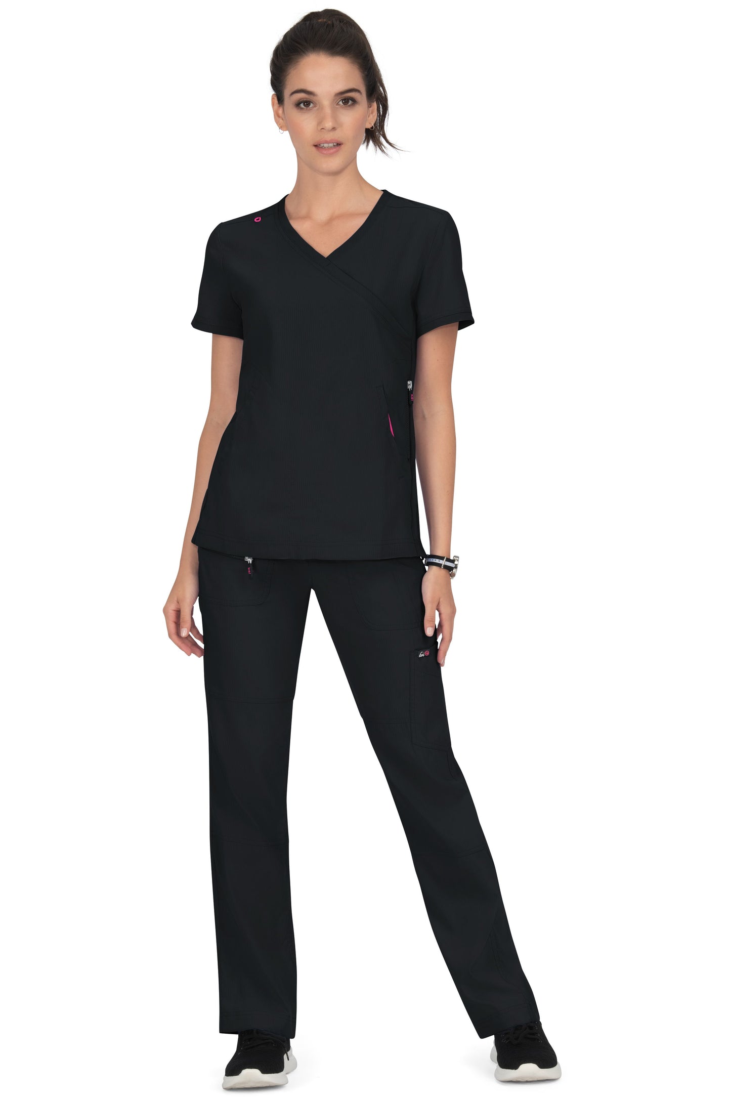 Polera Clínica Mujer Negro 316-002 Koi Lite
