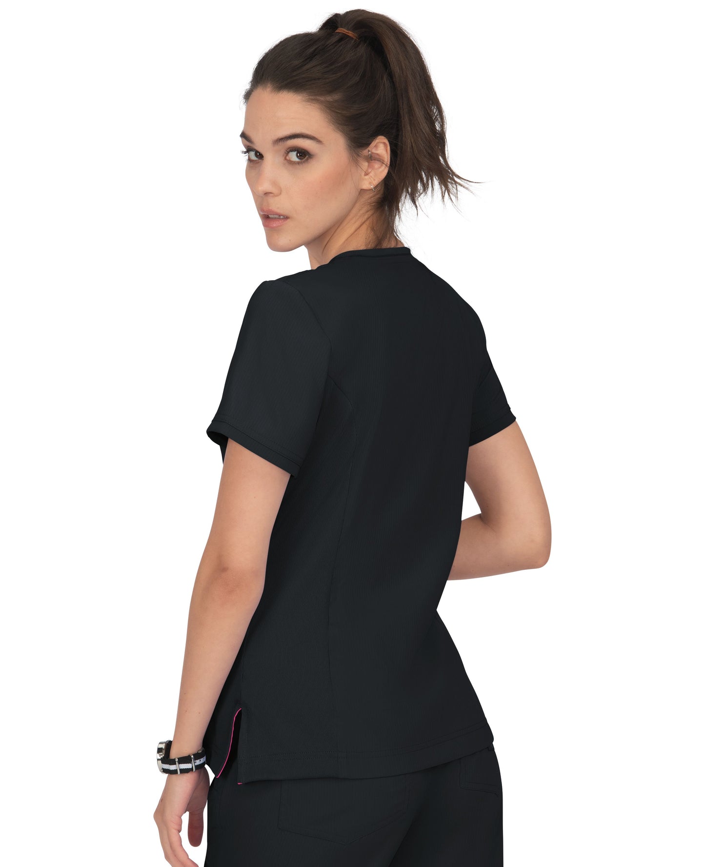 Polera Clínica Mujer Negro 316-002 Koi Lite