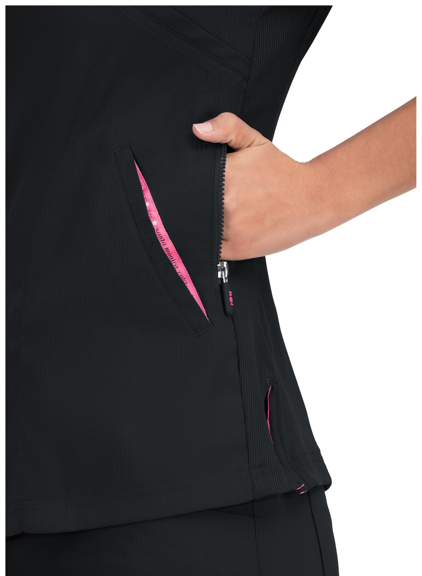 Polera Clínica Mujer Negro 316-002 Koi Lite