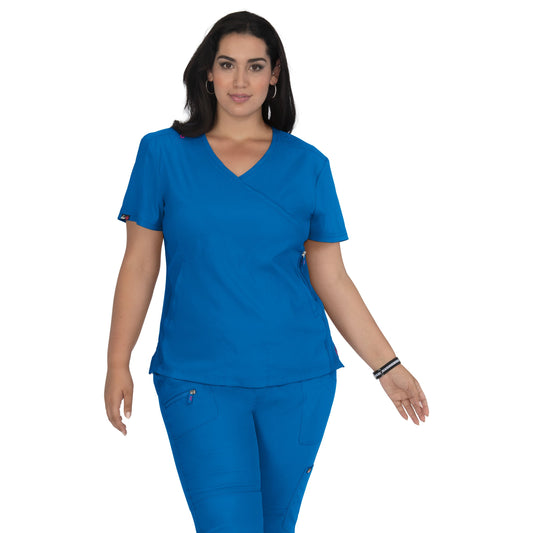 Polera Clínica Mujer Azul Rey Tens 316-020 Koi Lite