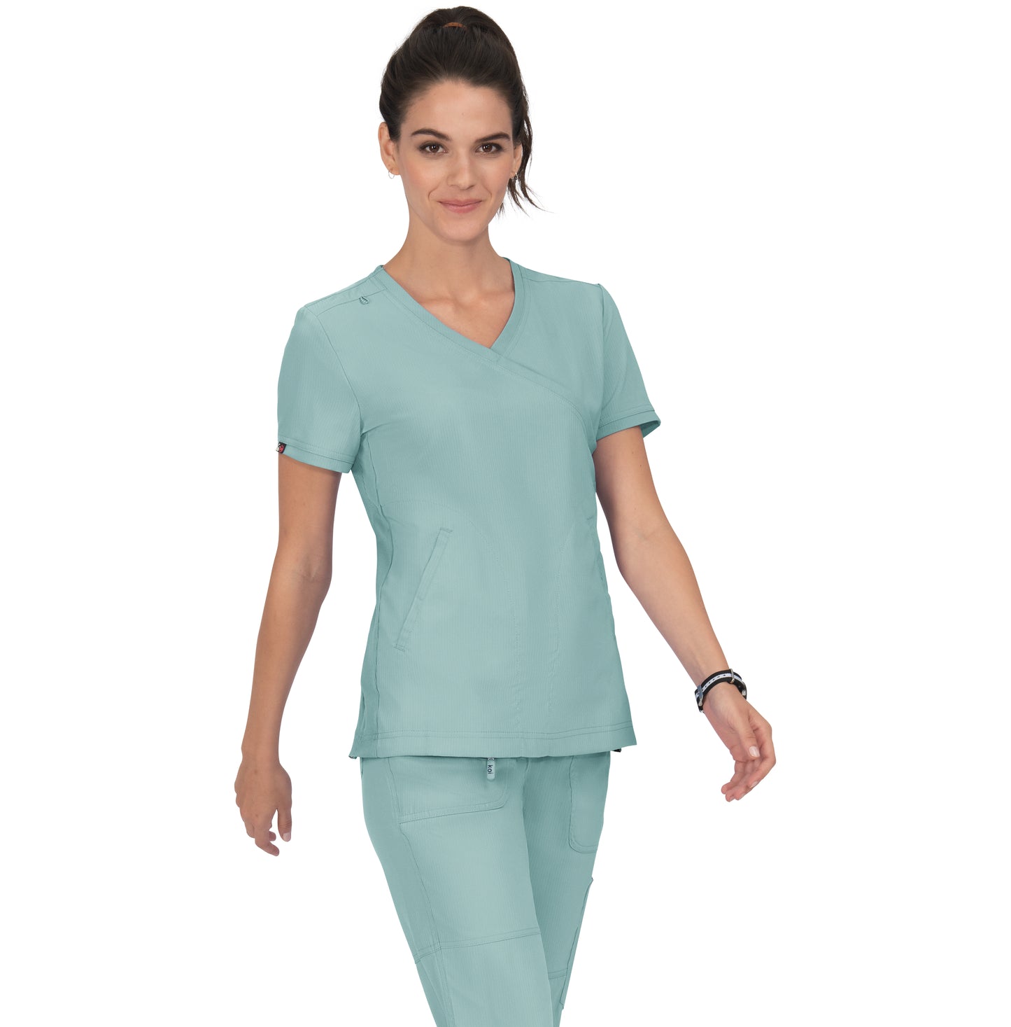 Polera Clínica Mujer Verde Pastel Sage 316-124 Koi Lite