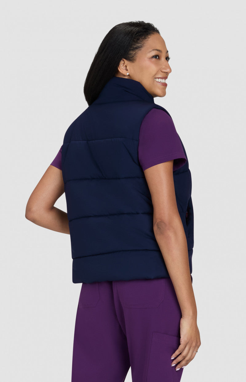Chaleco Clínico Mujer 475-12 Navy Nula Koi Scrubs Essentials