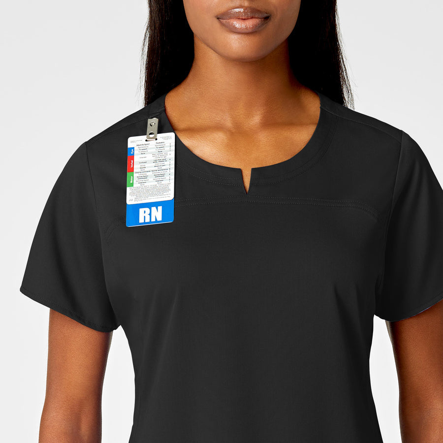 Polera Clínica Mujer Negro 6419A Wonderwink Pro