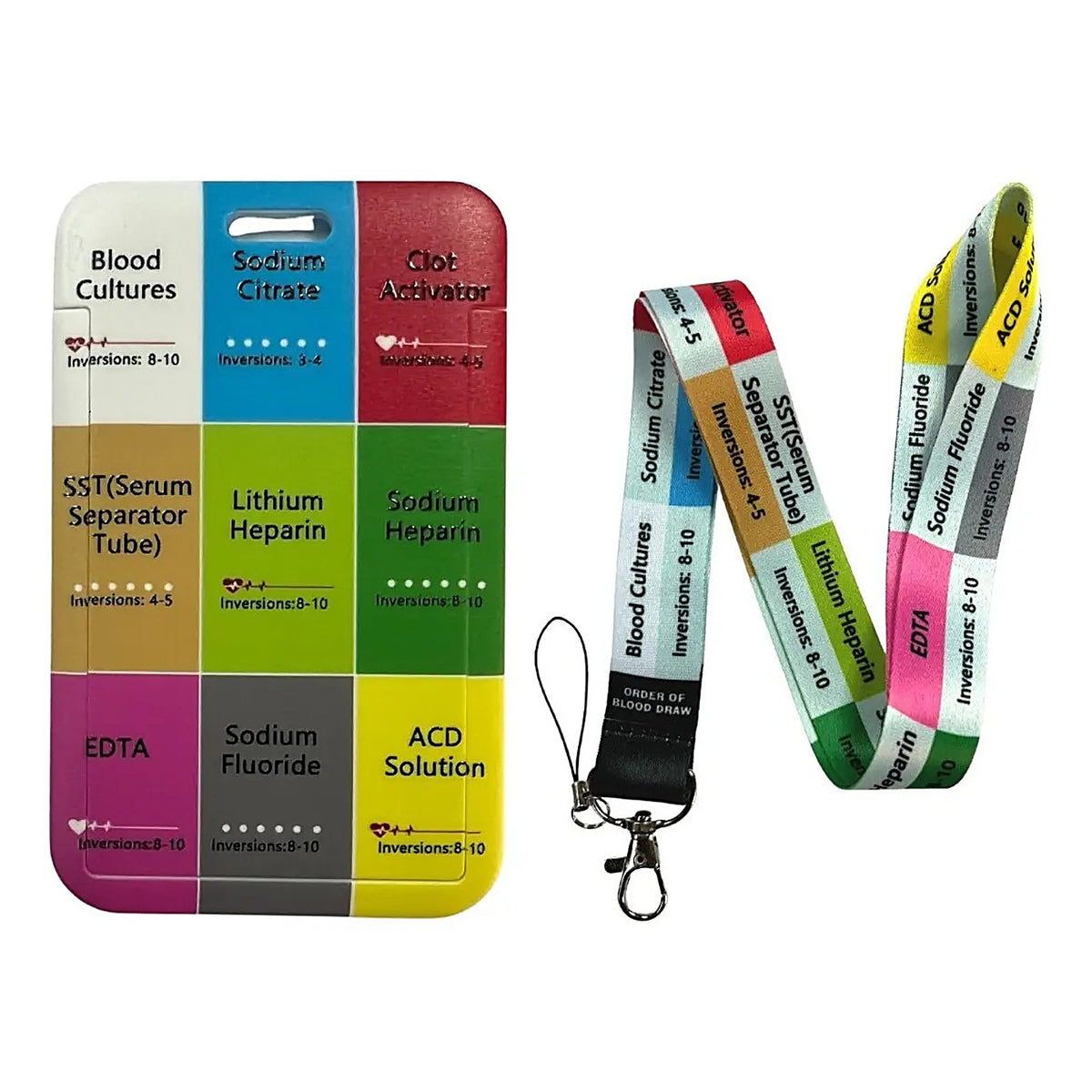 Porta Credencial con Lanyard Nombres Medicamentos