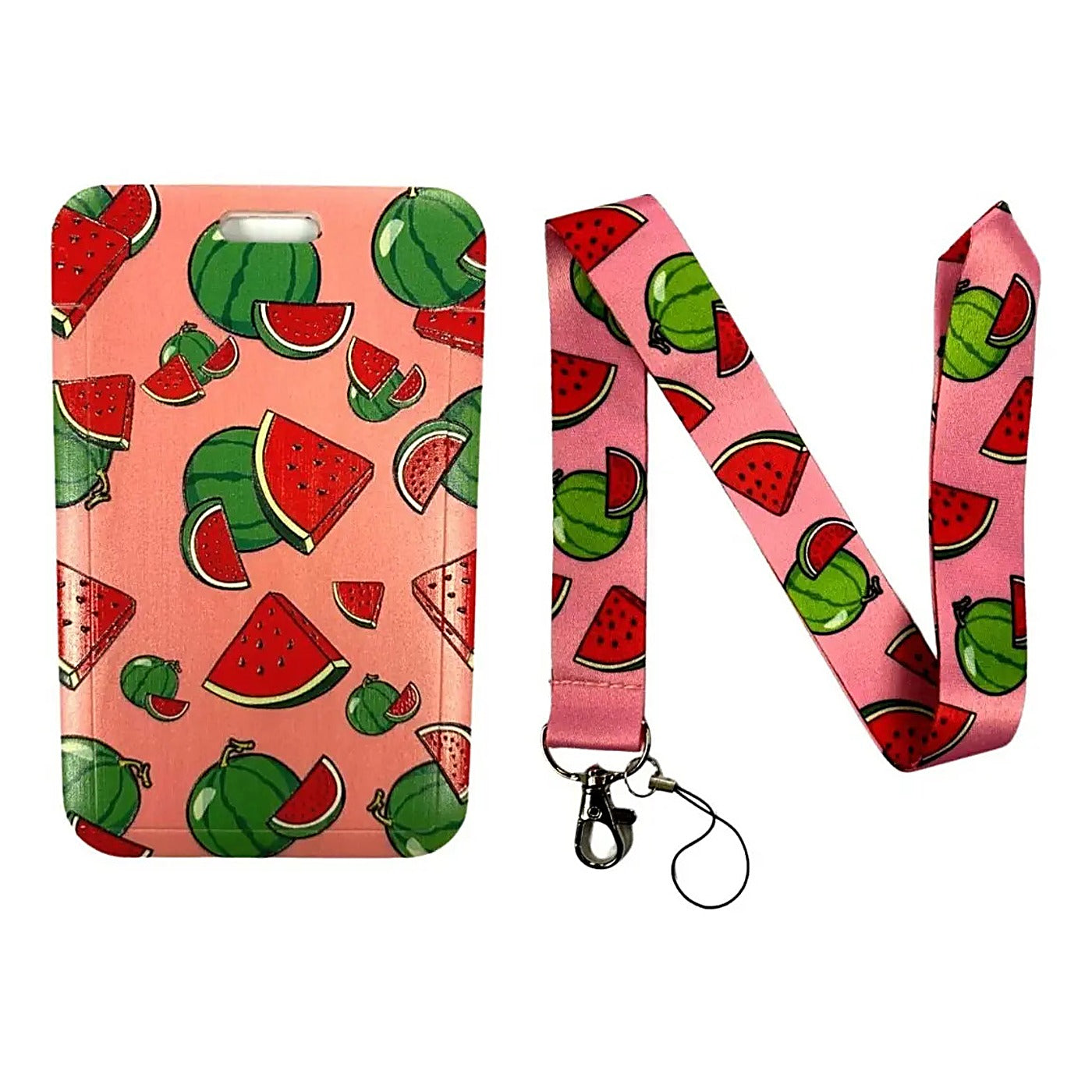 Porta Credencial con Lanyard Sandia