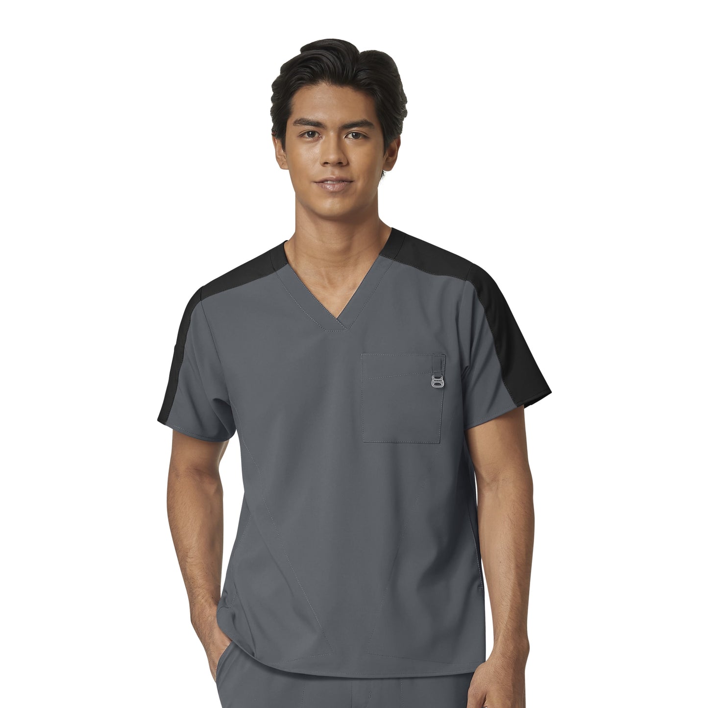 Polera Clínica Hombre Gris 6655 Wonder 123