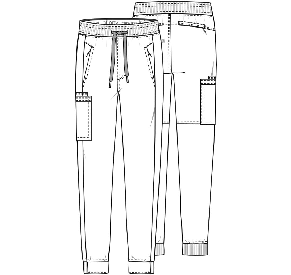 Pantalón Clínico Hombre jogger CK004 Azul Rey RYPS cherokee Infinity Legacy