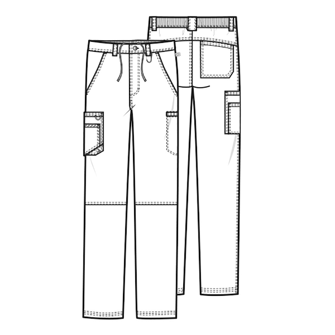 Pantalón Clínico Hombre CK200a Negro BAPS cherokee Infinity Legacy