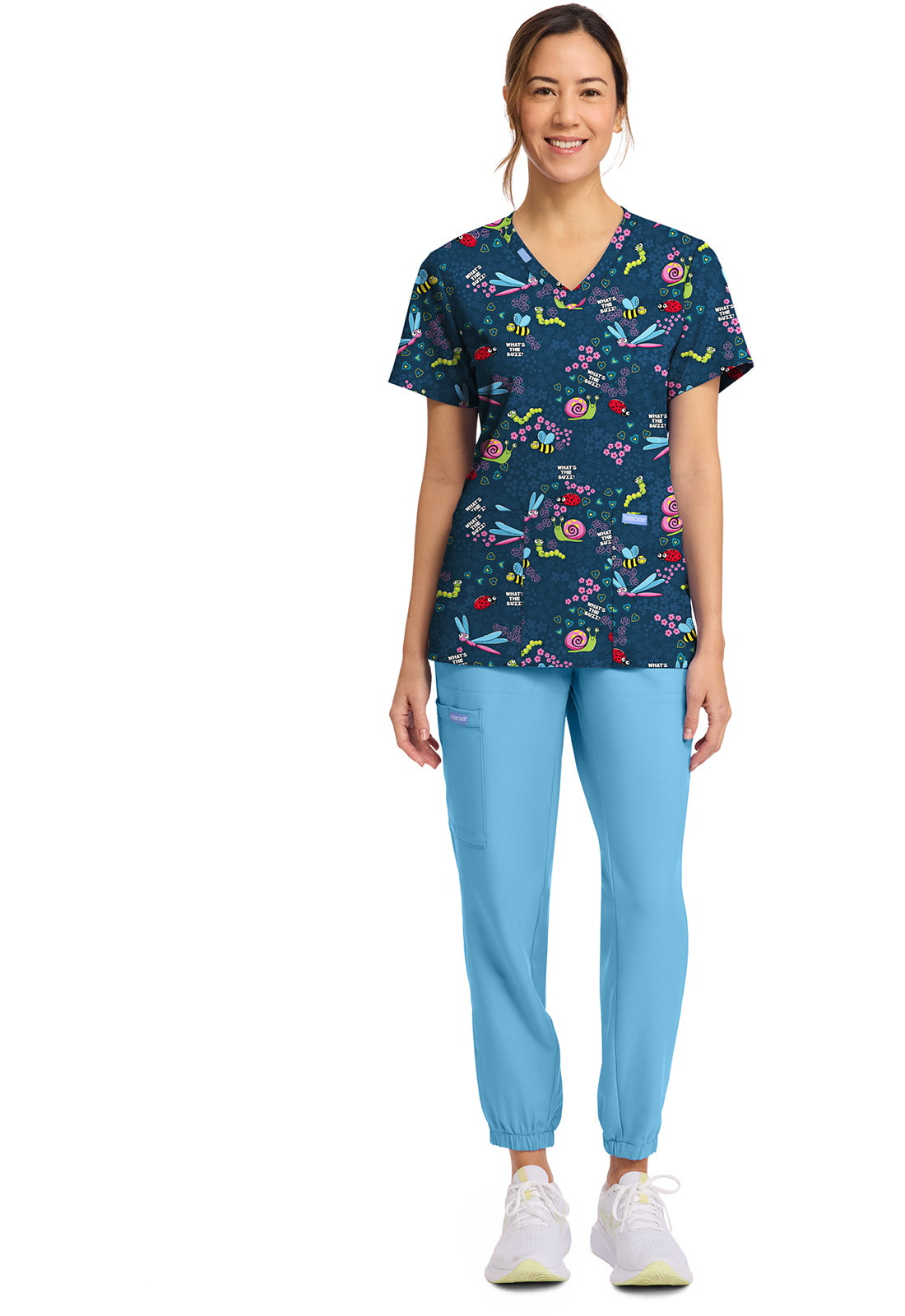 Polera Clínica Mujer Estampada CK856 WTBZ Cherokee