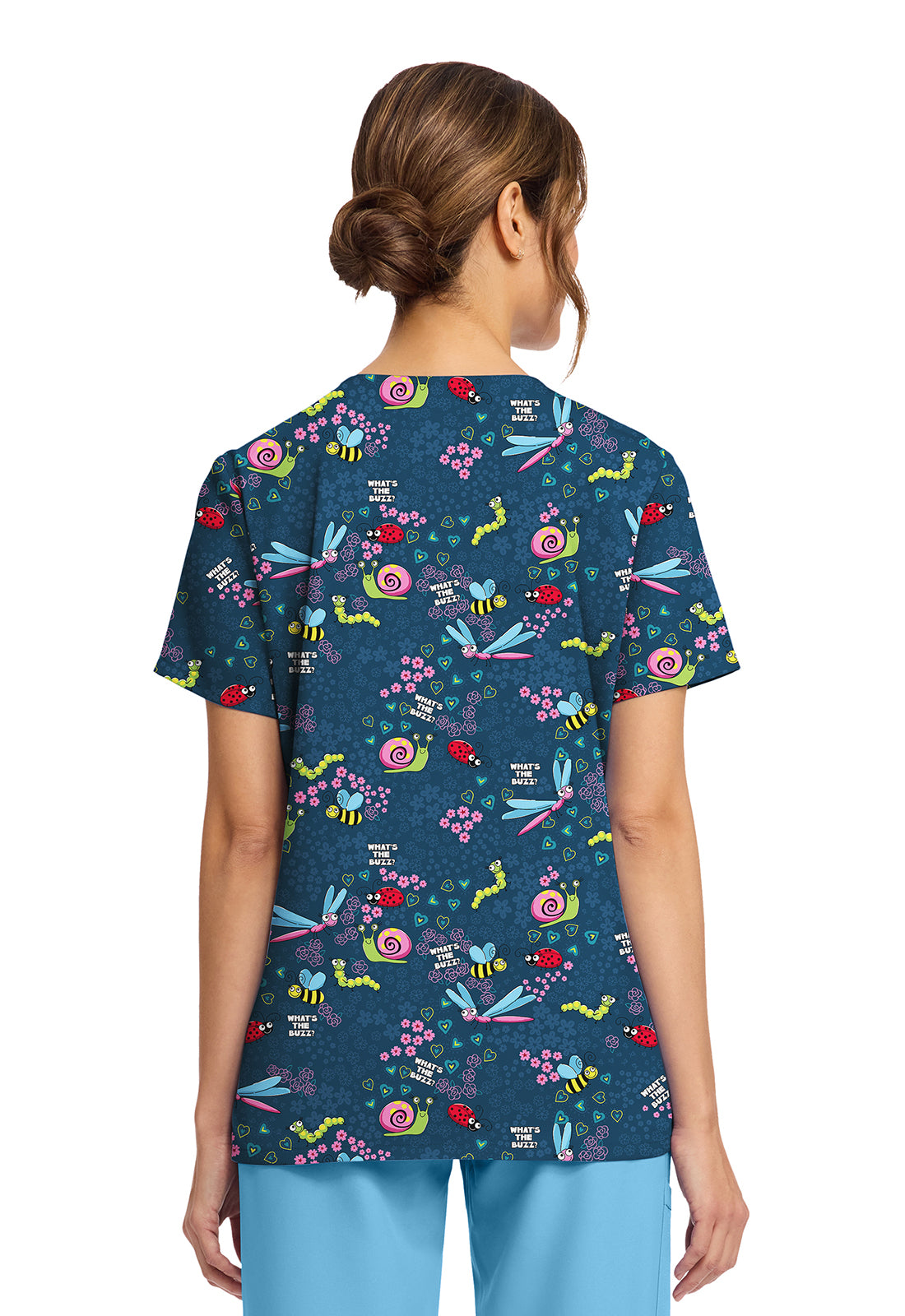 Polera Clínica Mujer Estampada CK856 WTBZ Cherokee