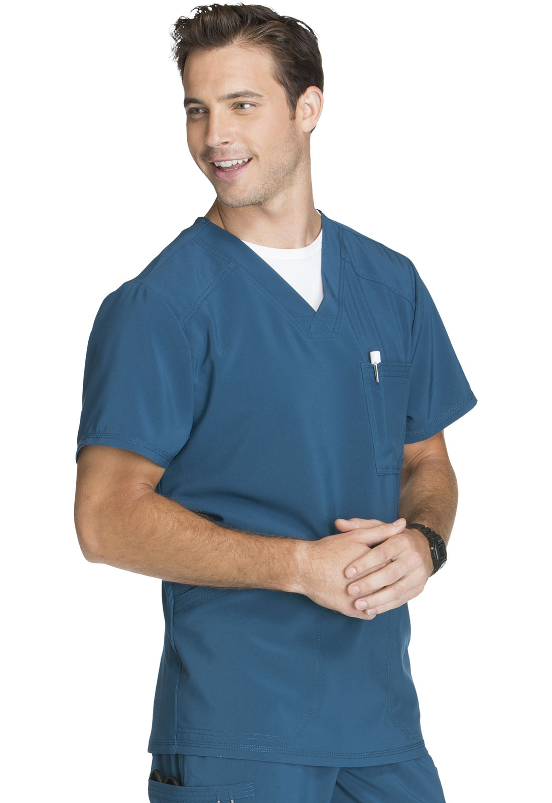 Polera Clínica Hombre CK900a Caribean Petroleo CAPS Cherokee Infinity Legacy