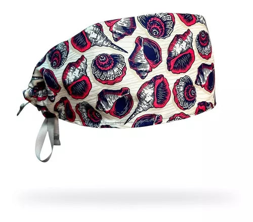 Gorro Clínico Hombre Antifluido Caracol rojo