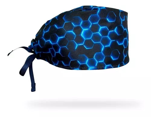 Gorro Clínico Hombre Antifluido Pannel azul fluor
