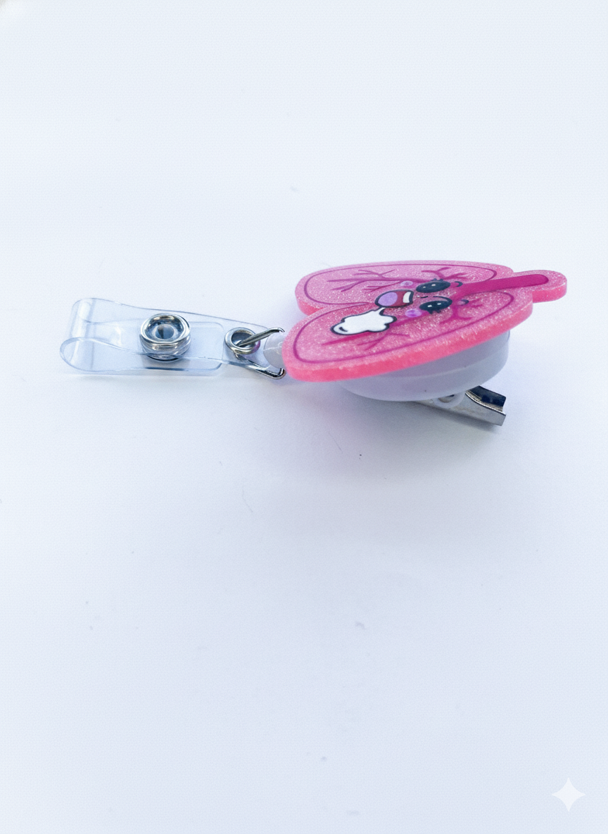 Porta credencial acrílico Pulmón suspiro