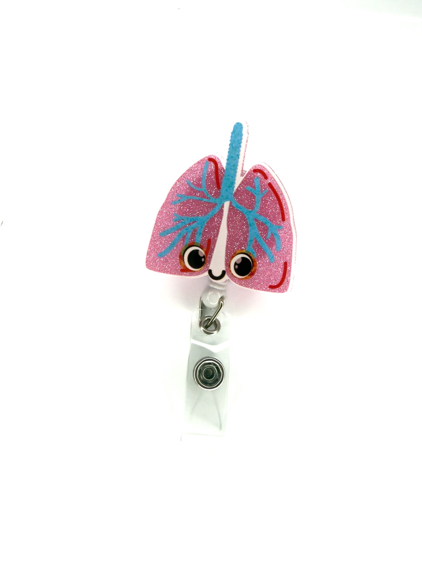 Porta credencial acrílico Pulmón Celetes Ojos