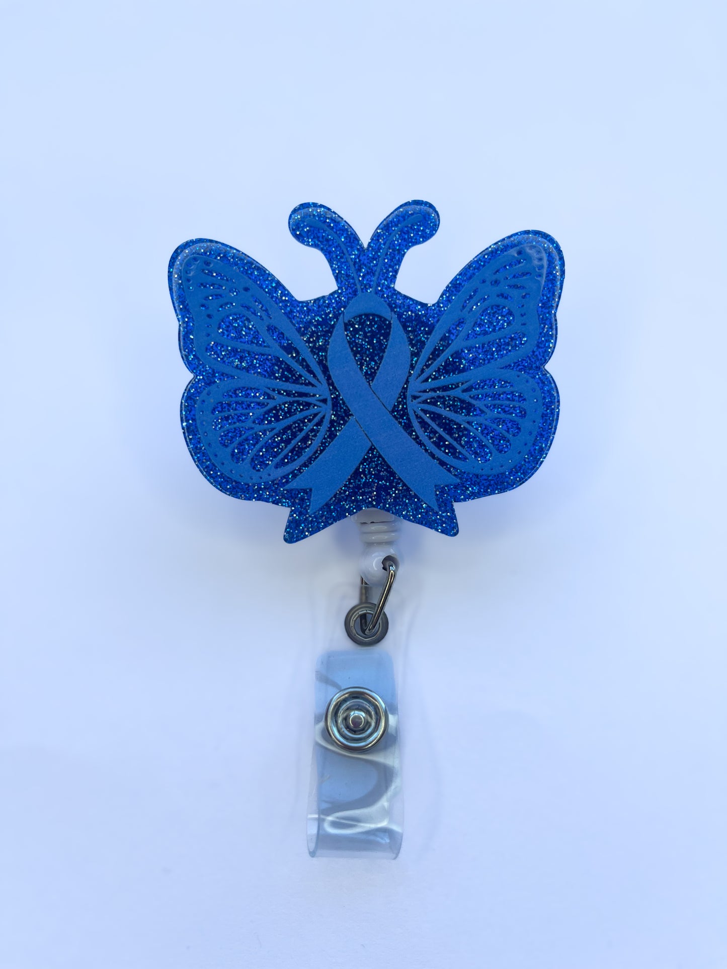 Porta credencial acrílico Mariposa Blue