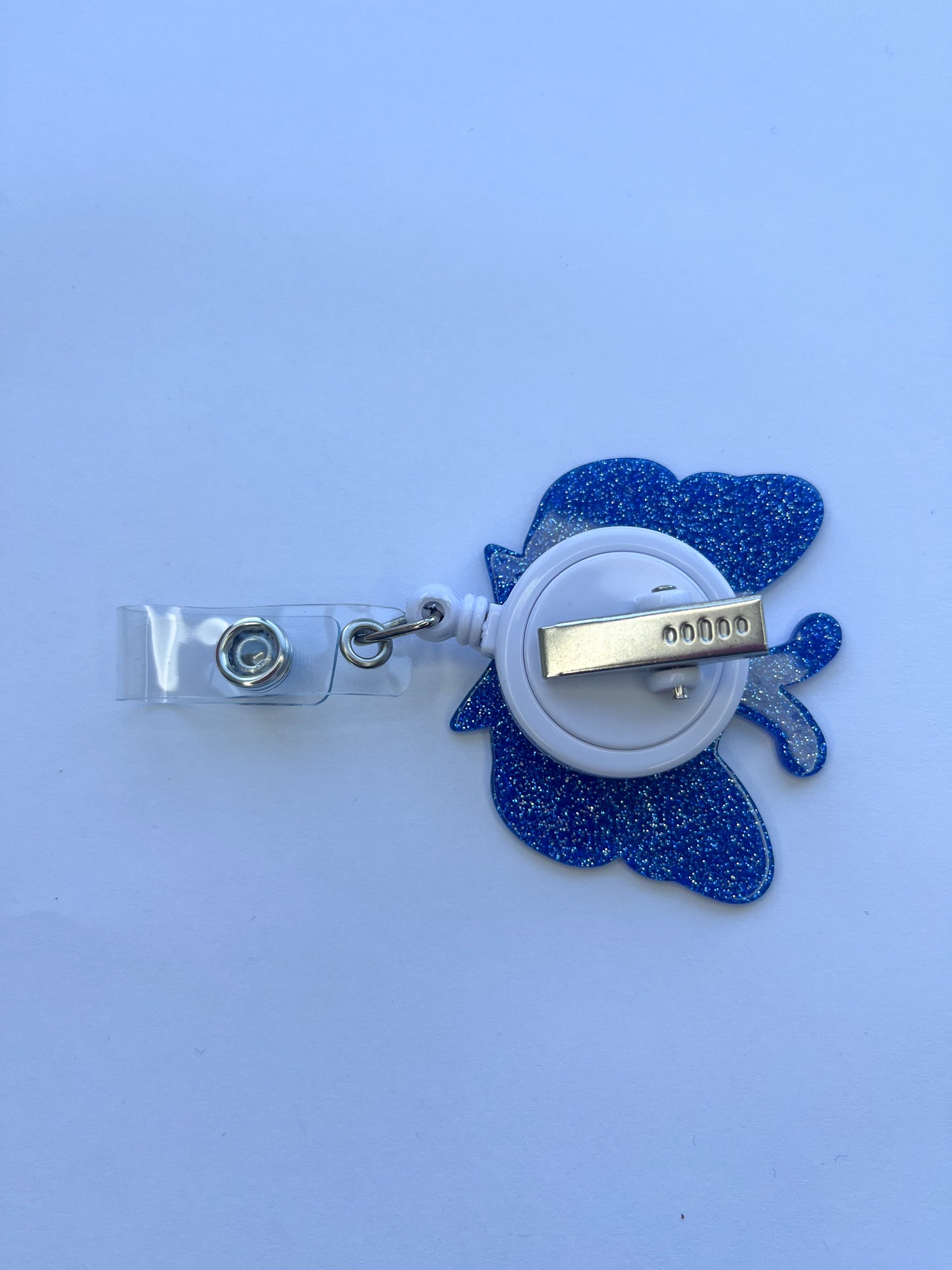 Porta credencial acrílico Mariposa Blue