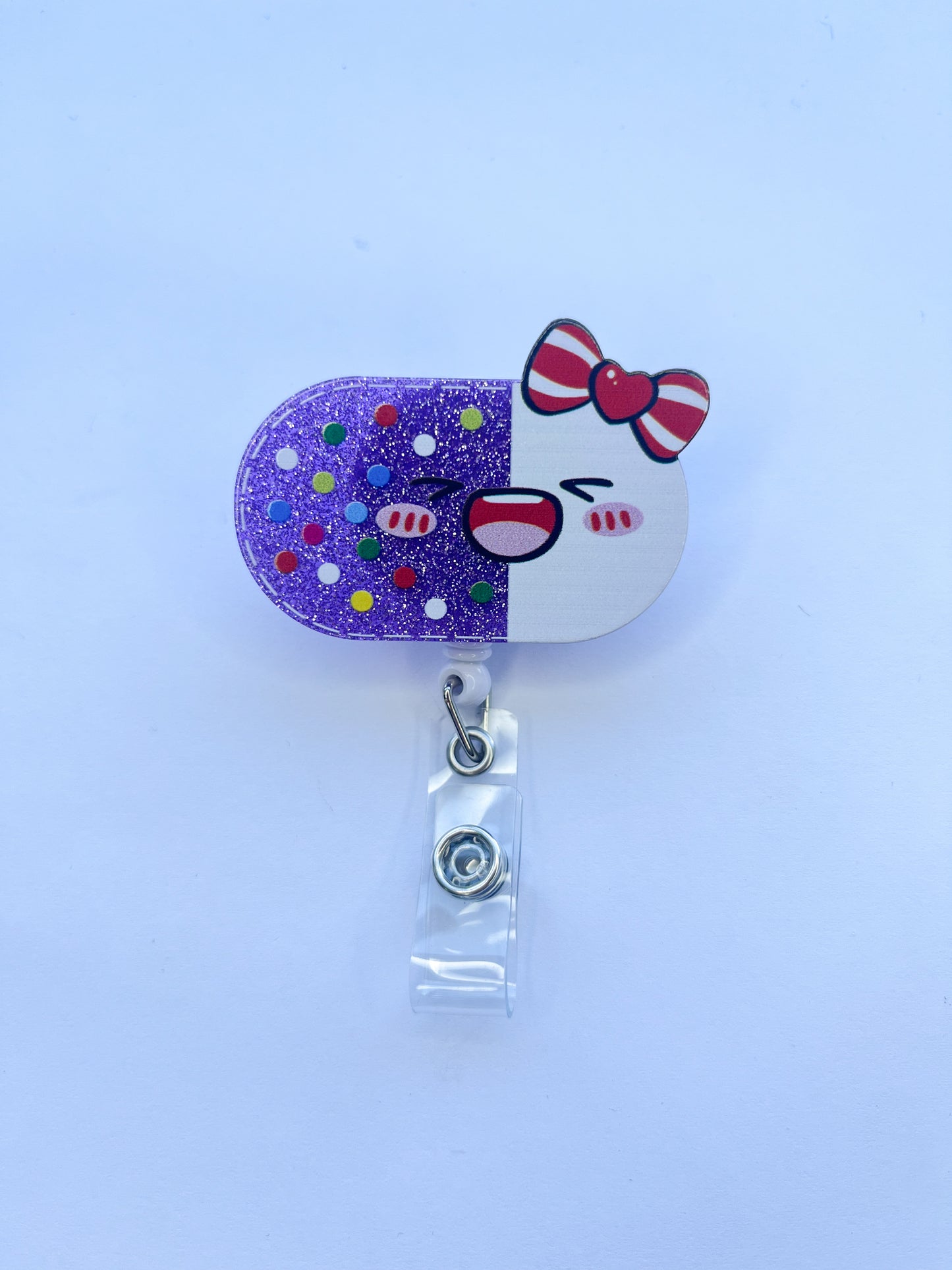 Porta credencial acrílico Pill Grape