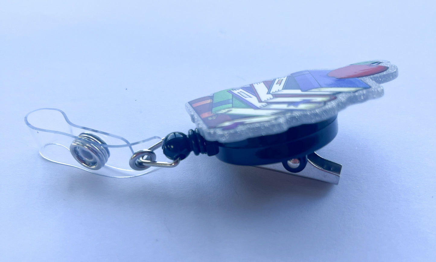 Porta credencial acrílico Libros shine