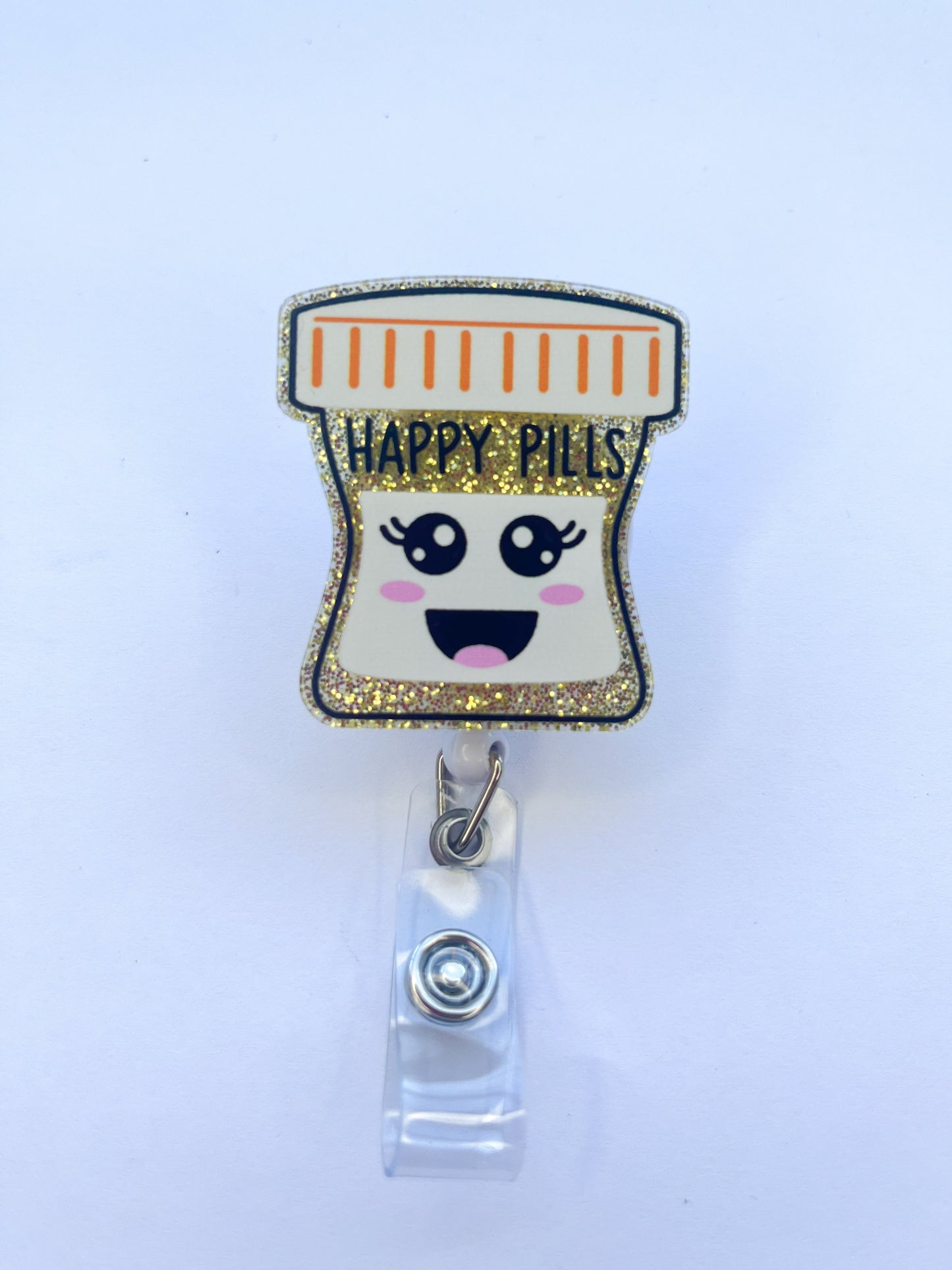 Porta credencial acrílico Happy Pills