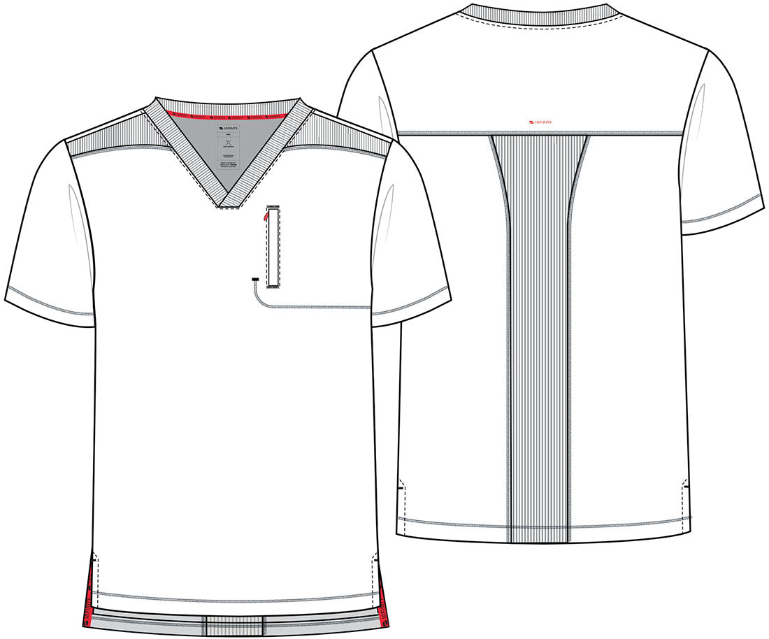 Polera Clínica Hombre IN700a Gris PWT GNR8 Infinity Cherokee