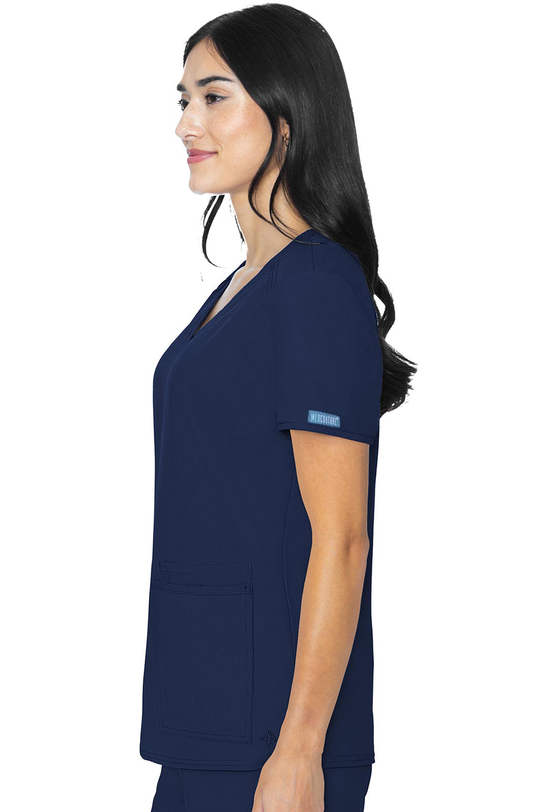 Polera Clínica Mujer Azul Marino MC2411 Insight Medcouture