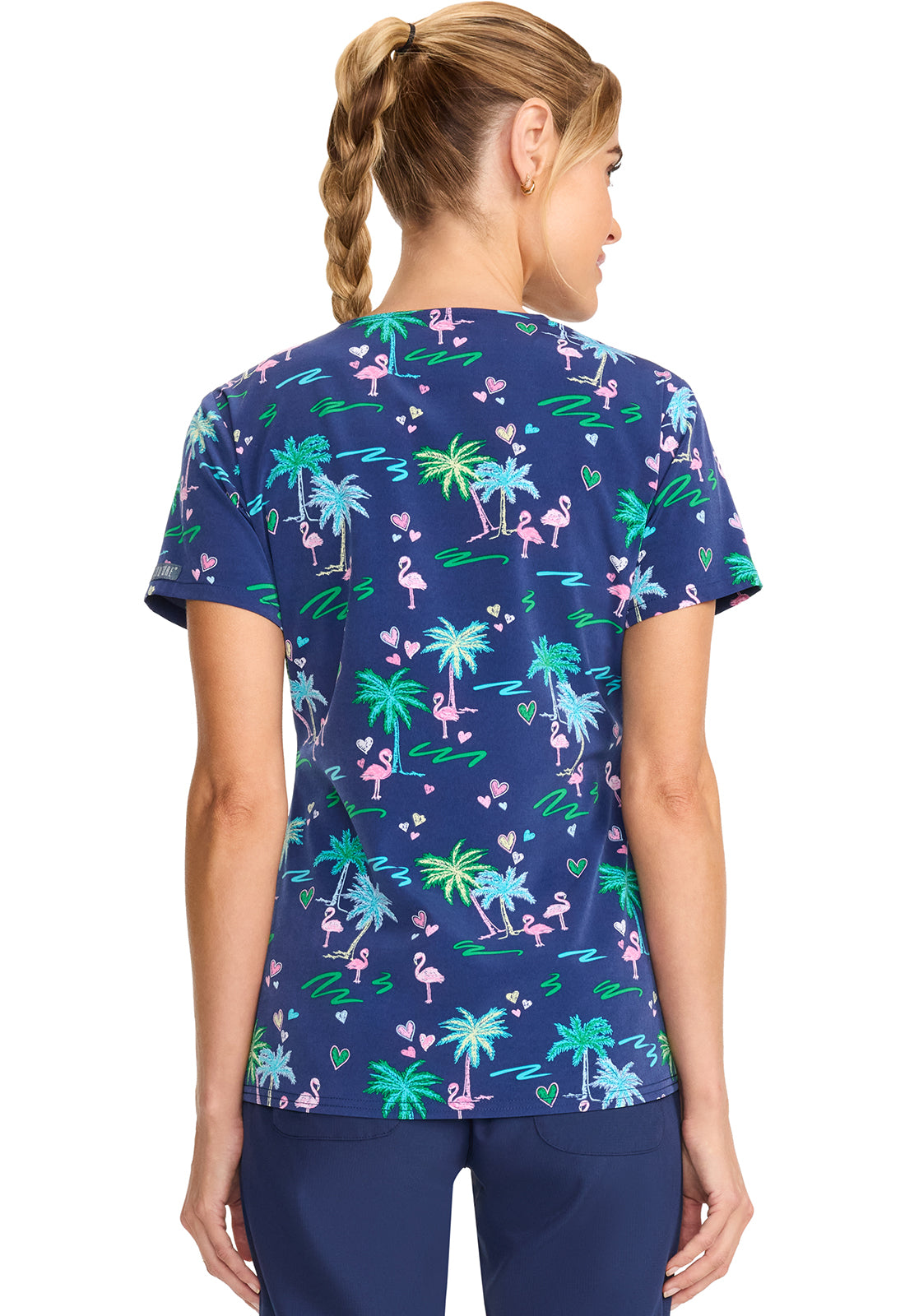 Polera Clínica Mujer Estampada MC632 TCLV Medcouture