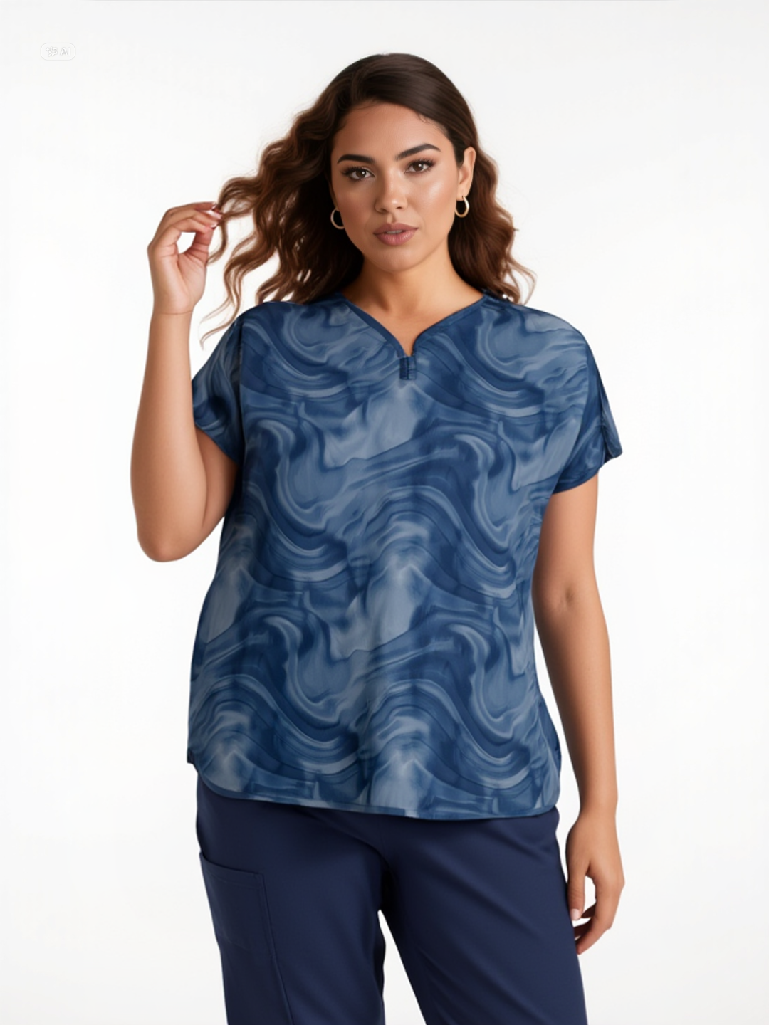 Polera clínica estampada 6267 DDNT WINK