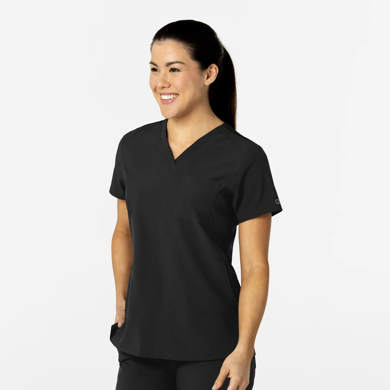 Polera Clínica Mujer BLACK 6045 W123
