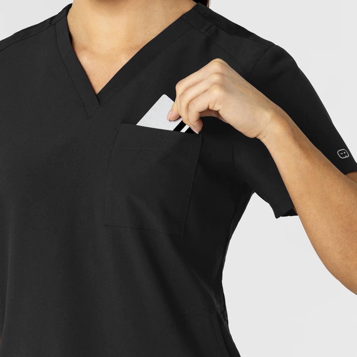 Polera Clínica Mujer BLACK 6045 W123