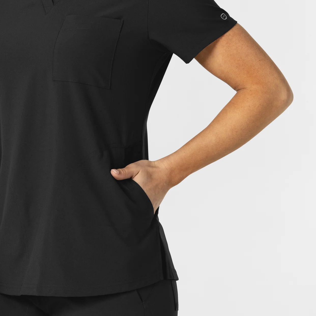 Polera Clínica Mujer BLACK 6045 W123