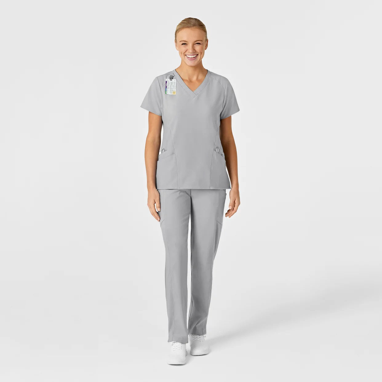 Polera Clínica Mujer Grey 6155A Wonderwink 123