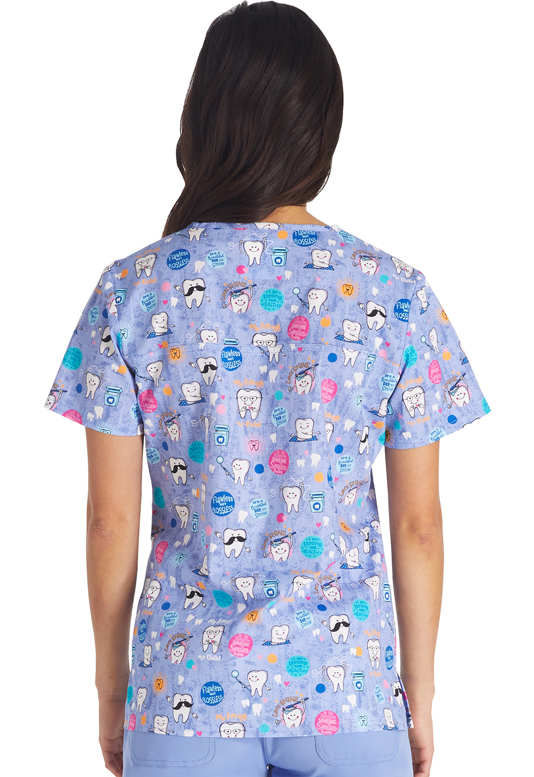 Polera Clínica Estampada Mujer DNAF Muelas Cherokee