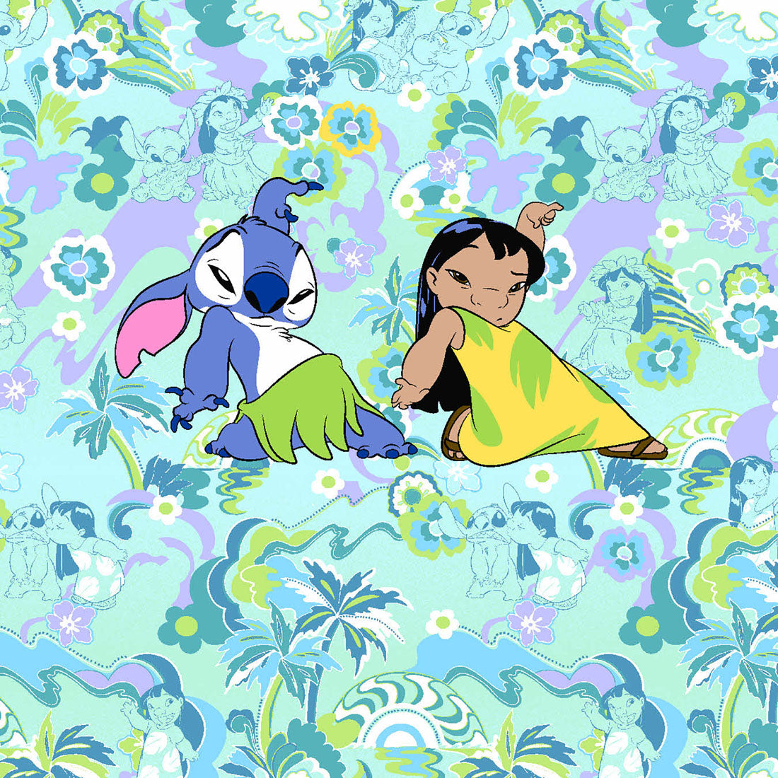 Polera Clínica Disney Mujer LHTD Estampado Lilo y Stitch Tooniforms