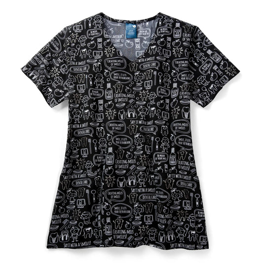 Polera Clínica Estampada Mujer MLSM Z12213 Zoe+Chloe