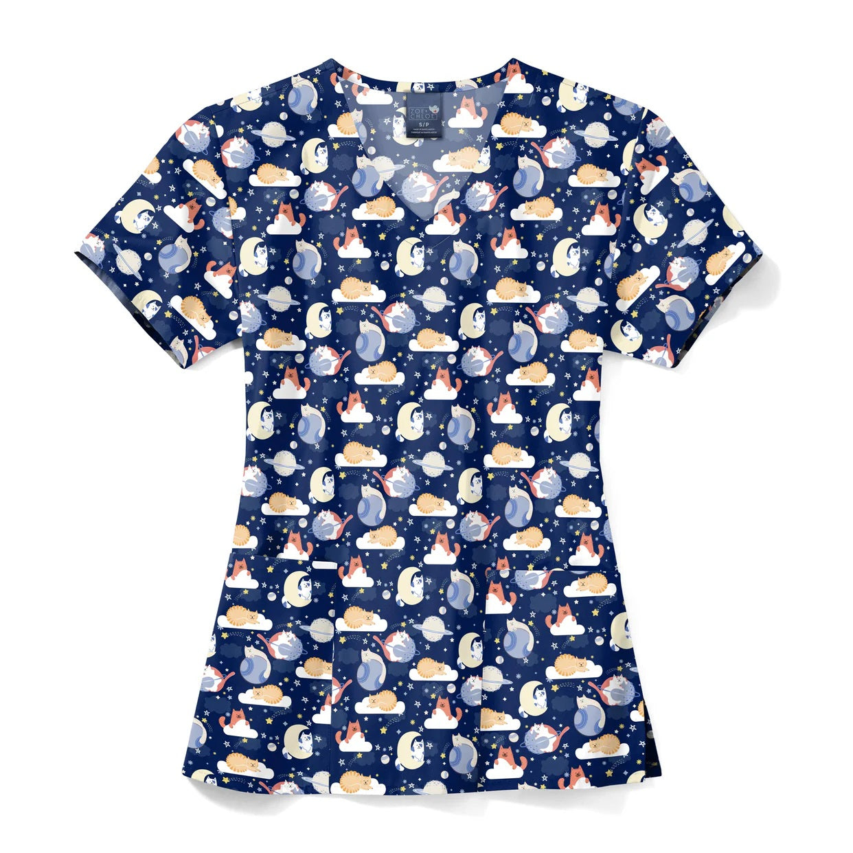 Polera Clínica Estampada Mujer MNMW Z12213 Zoe+Chloe