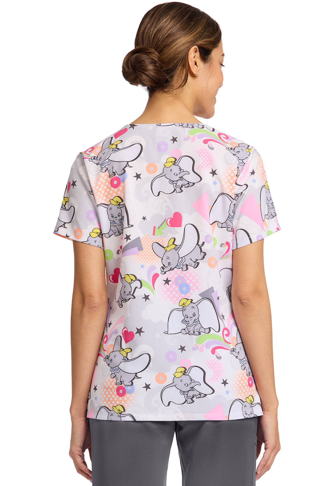 Polera Clínica Mujer Estampada TF614 DUSK Tooniforms