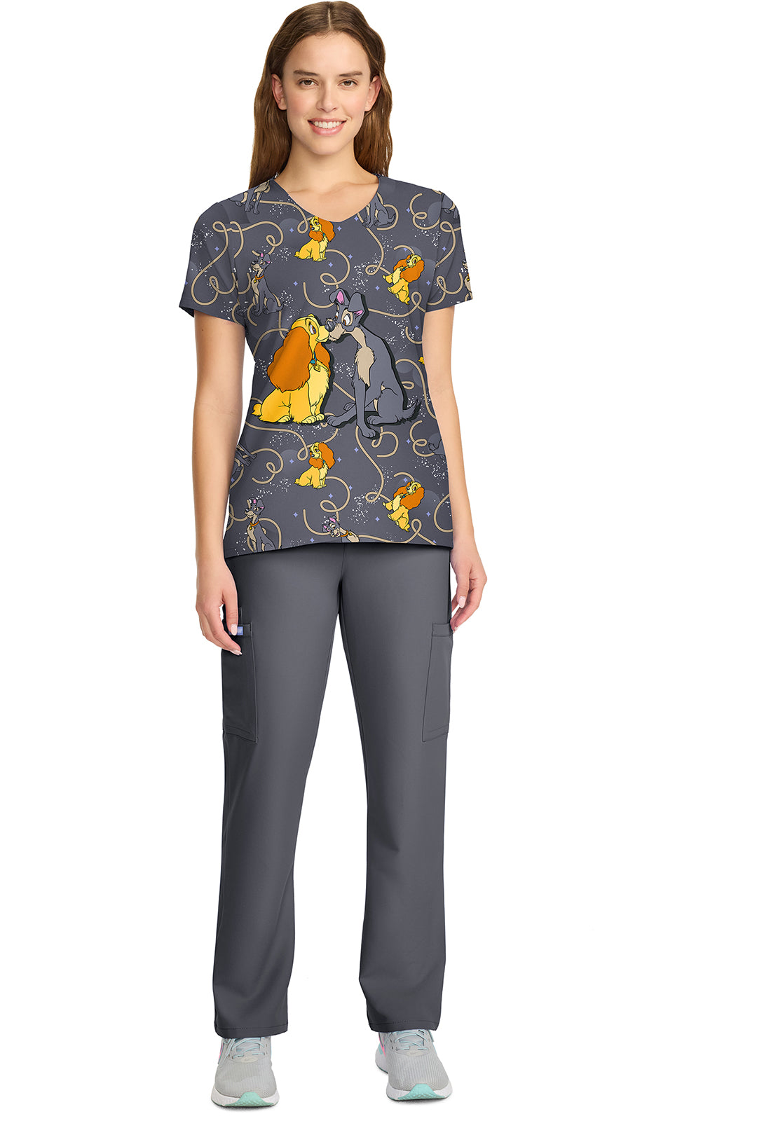 Polera Estampada Mujer TF626 LACN La dama y el vagabundo Tooniforms Cherokee