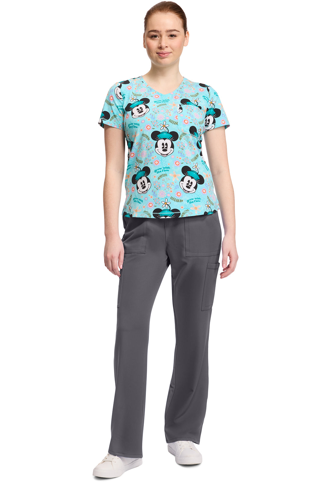 Polera Clínica Mujer Estampada TF786 MNWS MINNIE Tooniforms